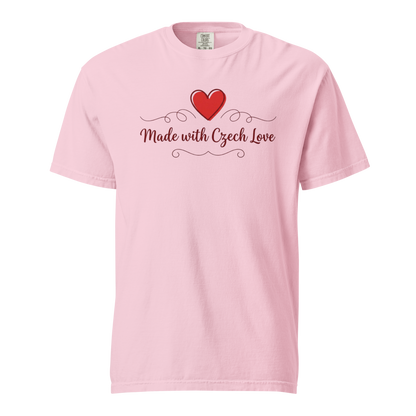 Made with Czech Love T-Shirt – Romantic Czech Heritage Love Shirt