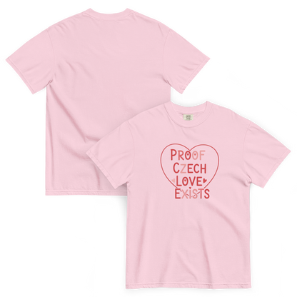 Proof Czech Love Exists T-Shirt – Czech Valentine Love Heart Shirt