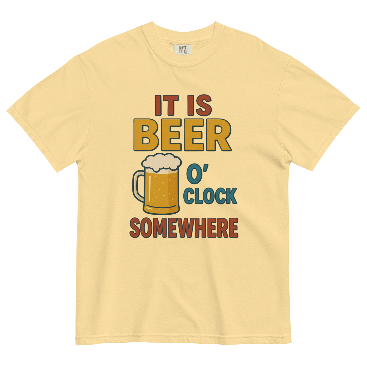 It Is Beer O’Clock Somewhere T-Shirt – Funny Beer Lover Graphic