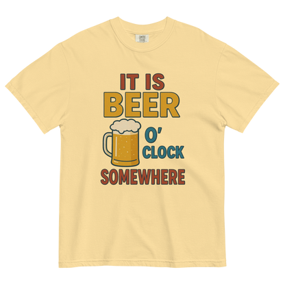 It Is Beer O’Clock Somewhere T-Shirt – Funny Beer Lover Graphic