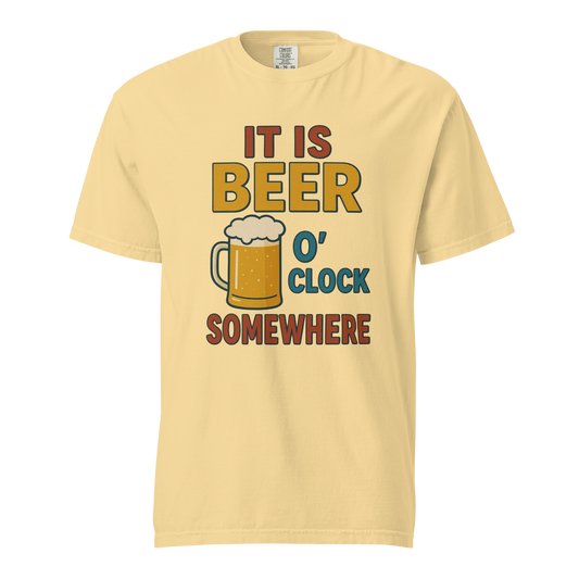 It Is Beer O’Clock Somewhere T-Shirt – Funny Beer Lover Graphic