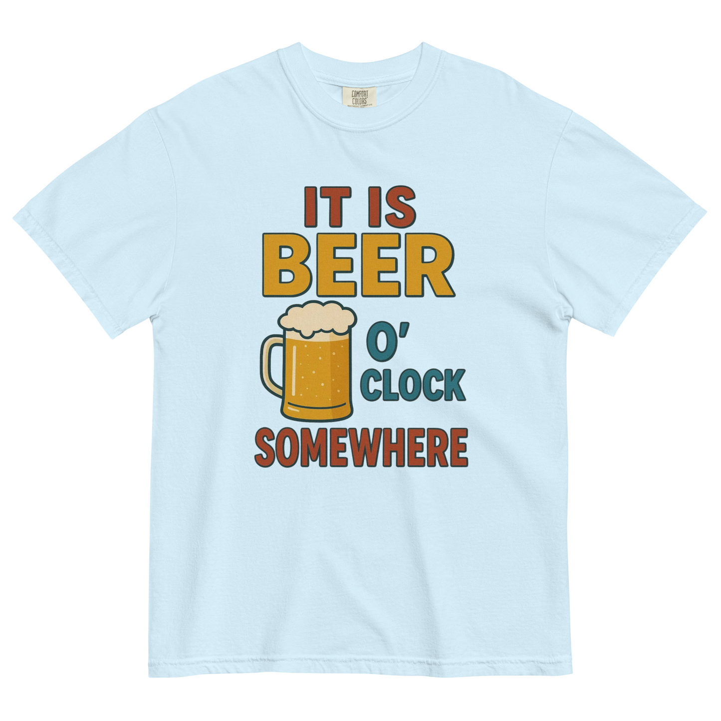 It Is Beer O’Clock Somewhere T-Shirt – Funny Beer Lover Graphic