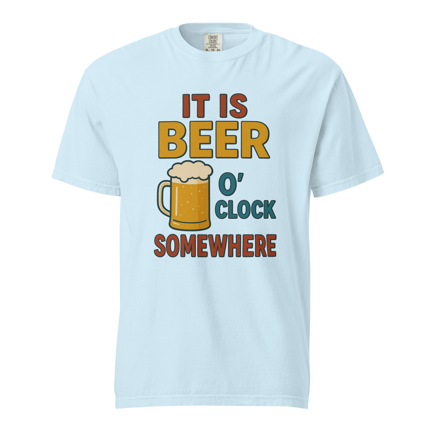 It Is Beer O’Clock Somewhere T-Shirt – Funny Beer Lover Graphic