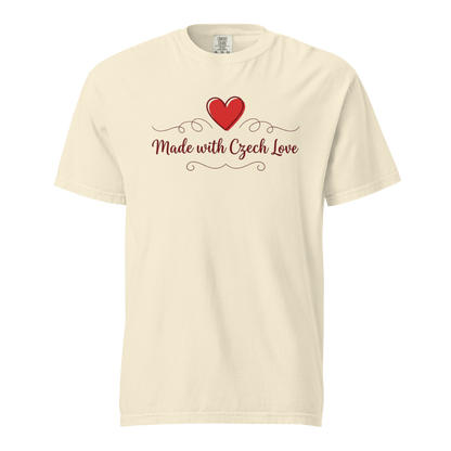 Made with Czech Love T-Shirt – Romantic Czech Heritage Love Shirt