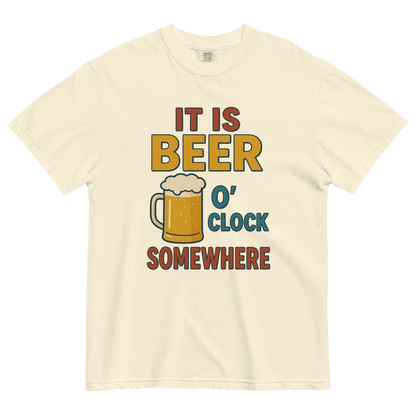 It Is Beer O’Clock Somewhere T-Shirt – Funny Beer Lover Graphic
