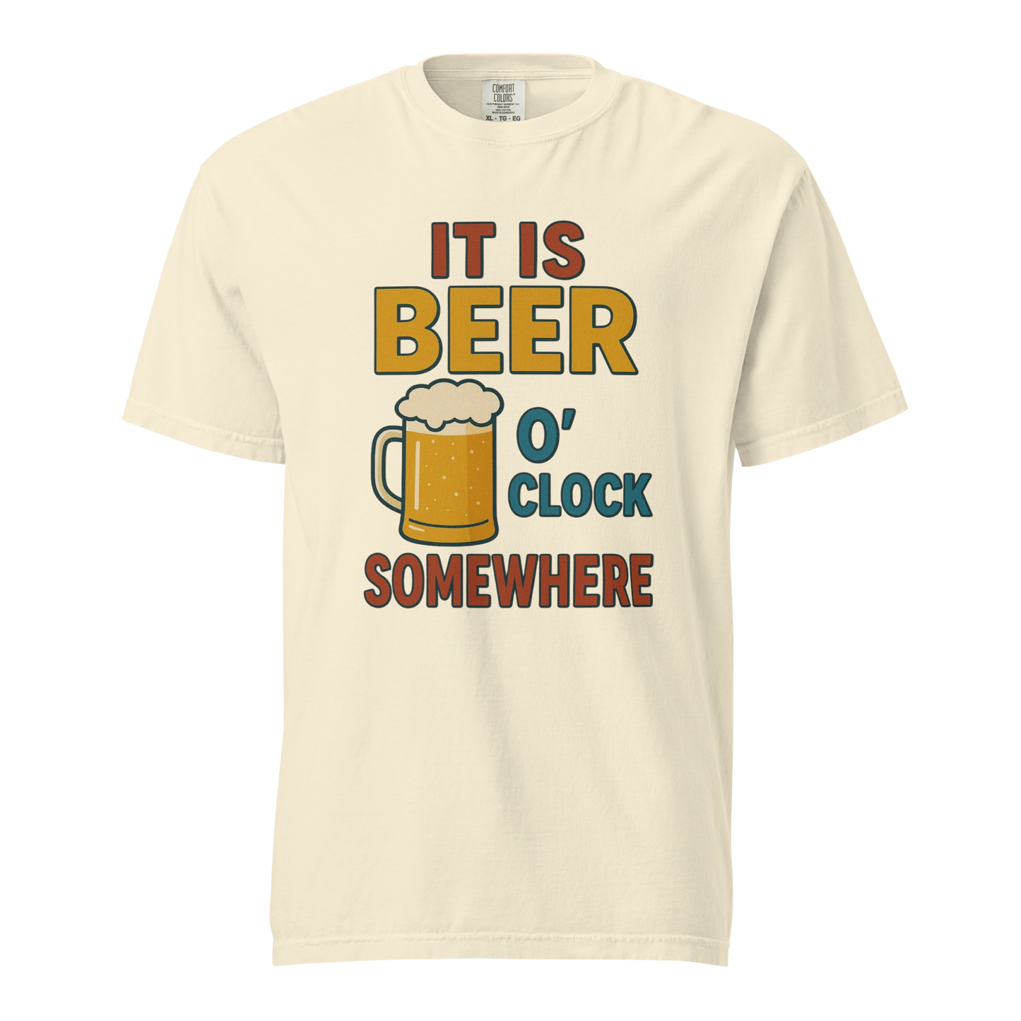 It Is Beer O’Clock Somewhere T-Shirt – Funny Beer Lover Graphic