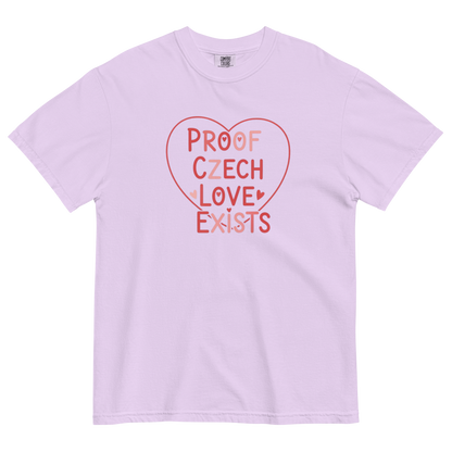 Proof Czech Love Exists T-Shirt – Czech Valentine Love Heart Shirt