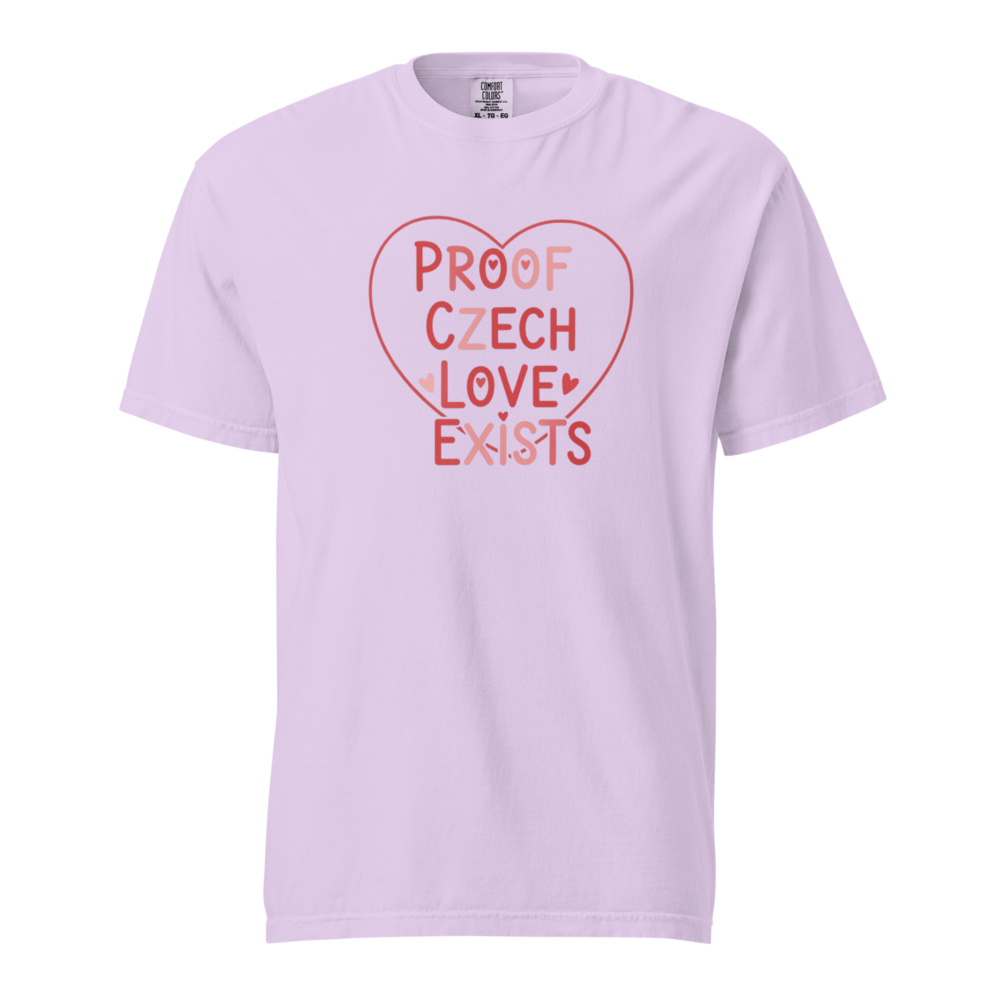Proof Czech Love Exists T-Shirt – Czech Valentine Love Heart Shirt