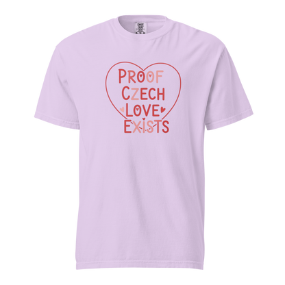 Proof Czech Love Exists T-Shirt – Czech Valentine Love Heart Shirt