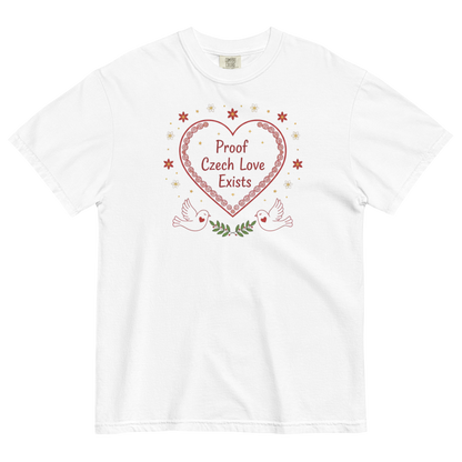 Proof Czech Love Exists T-Shirt – Czech Folk Art Valentine Shirt