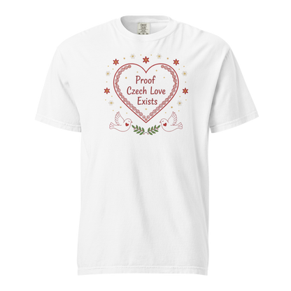 Proof Czech Love Exists T-Shirt – Czech Folk Art Valentine Shirt