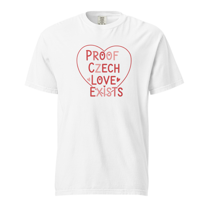 Proof Czech Love Exists T-Shirt – Czech Valentine Love Heart Shirt
