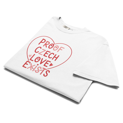Proof Czech Love Exists T-Shirt – Czech Valentine Love Heart Shirt