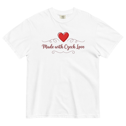 Made with Czech Love T-Shirt – Romantic Czech Heritage Love Shirt