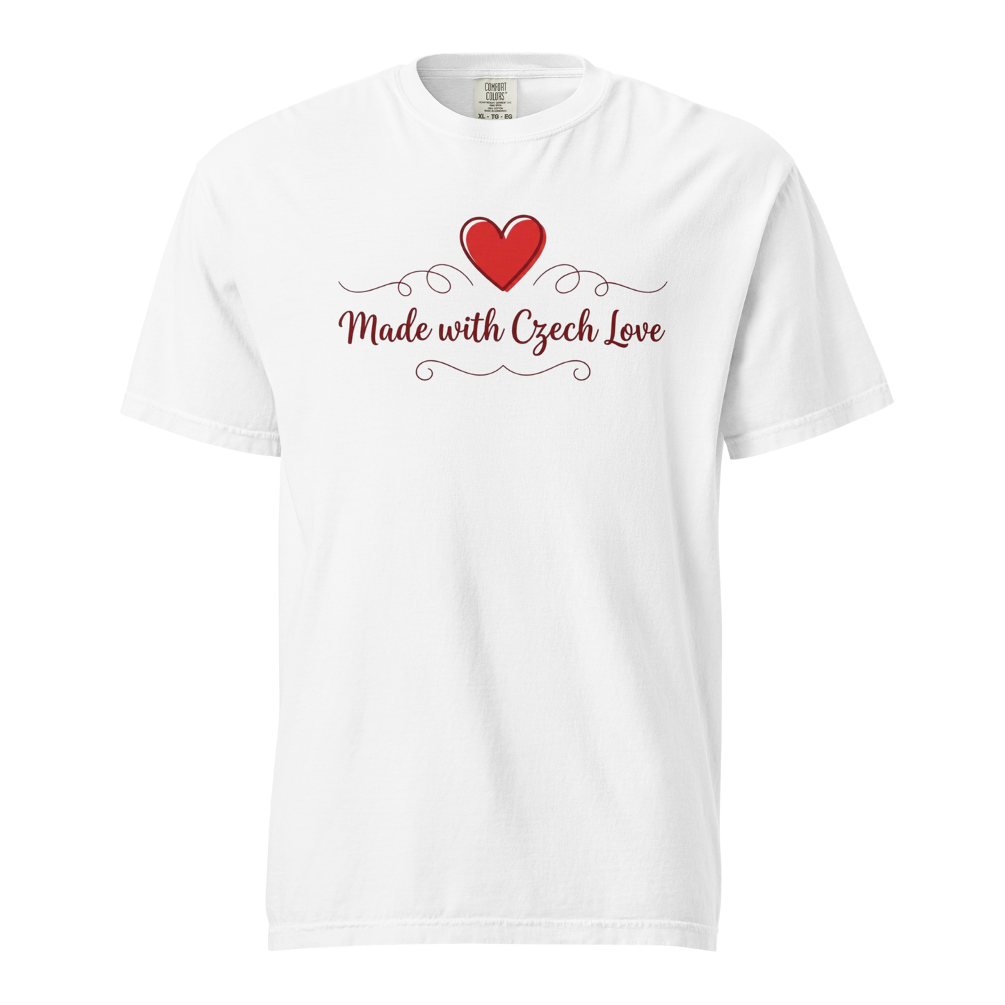 Made with Czech Love T-Shirt – Romantic Czech Heritage Love Shirt