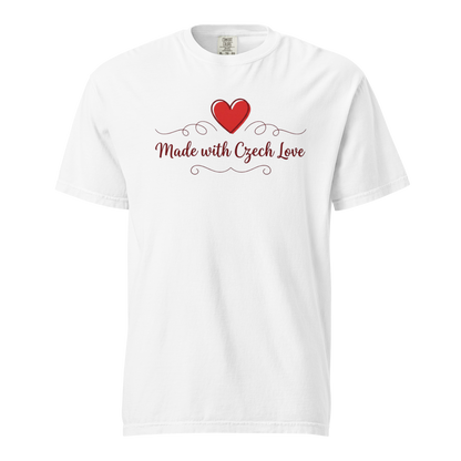 Made with Czech Love T-Shirt – Romantic Czech Heritage Love Shirt