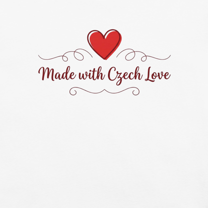 Made with Czech Love T-Shirt – Romantic Czech Heritage Love Shirt
