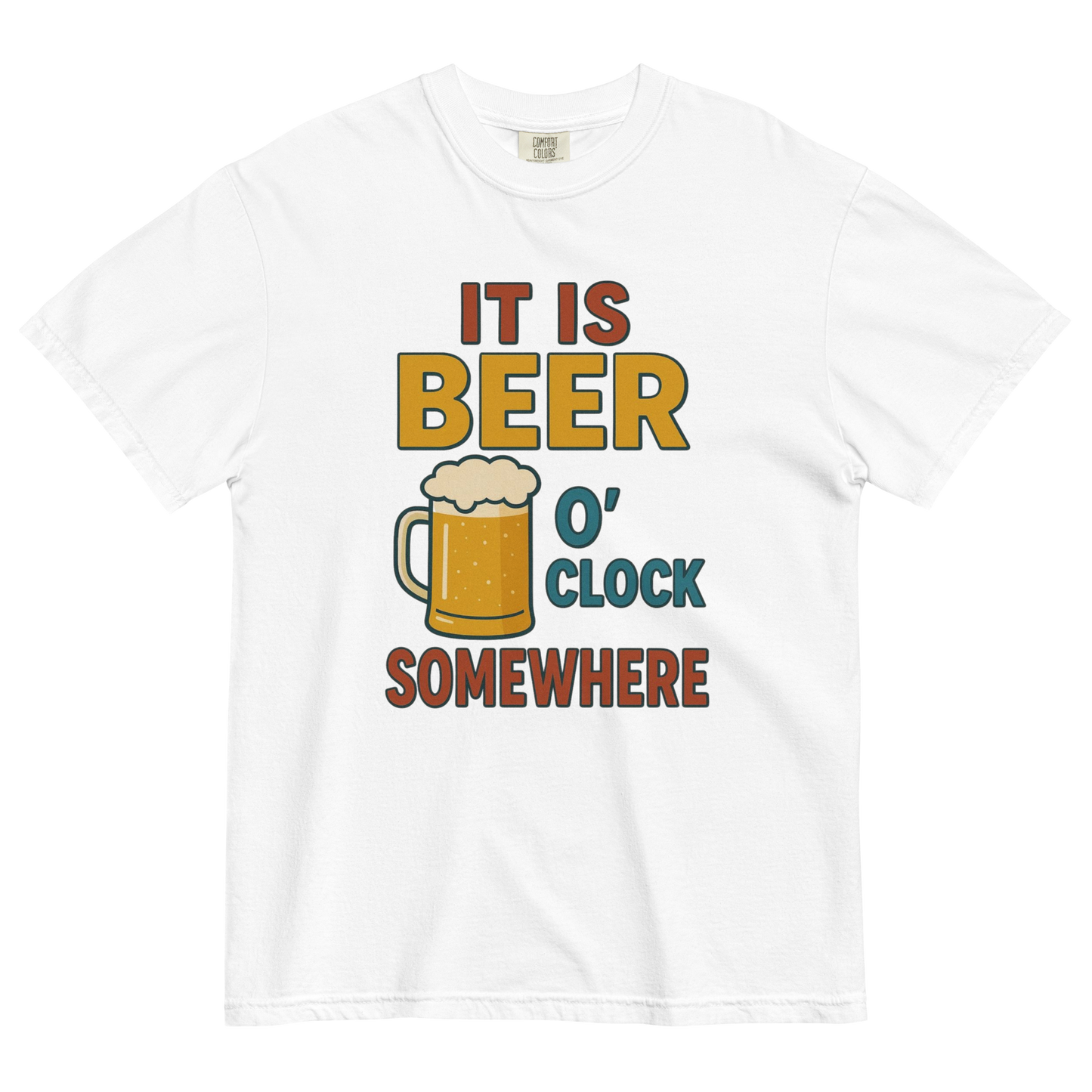 It Is Beer O’Clock Somewhere T-Shirt – Funny Beer Lover Graphic