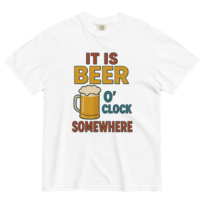 It Is Beer O’Clock Somewhere T-Shirt – Funny Beer Lover Graphic