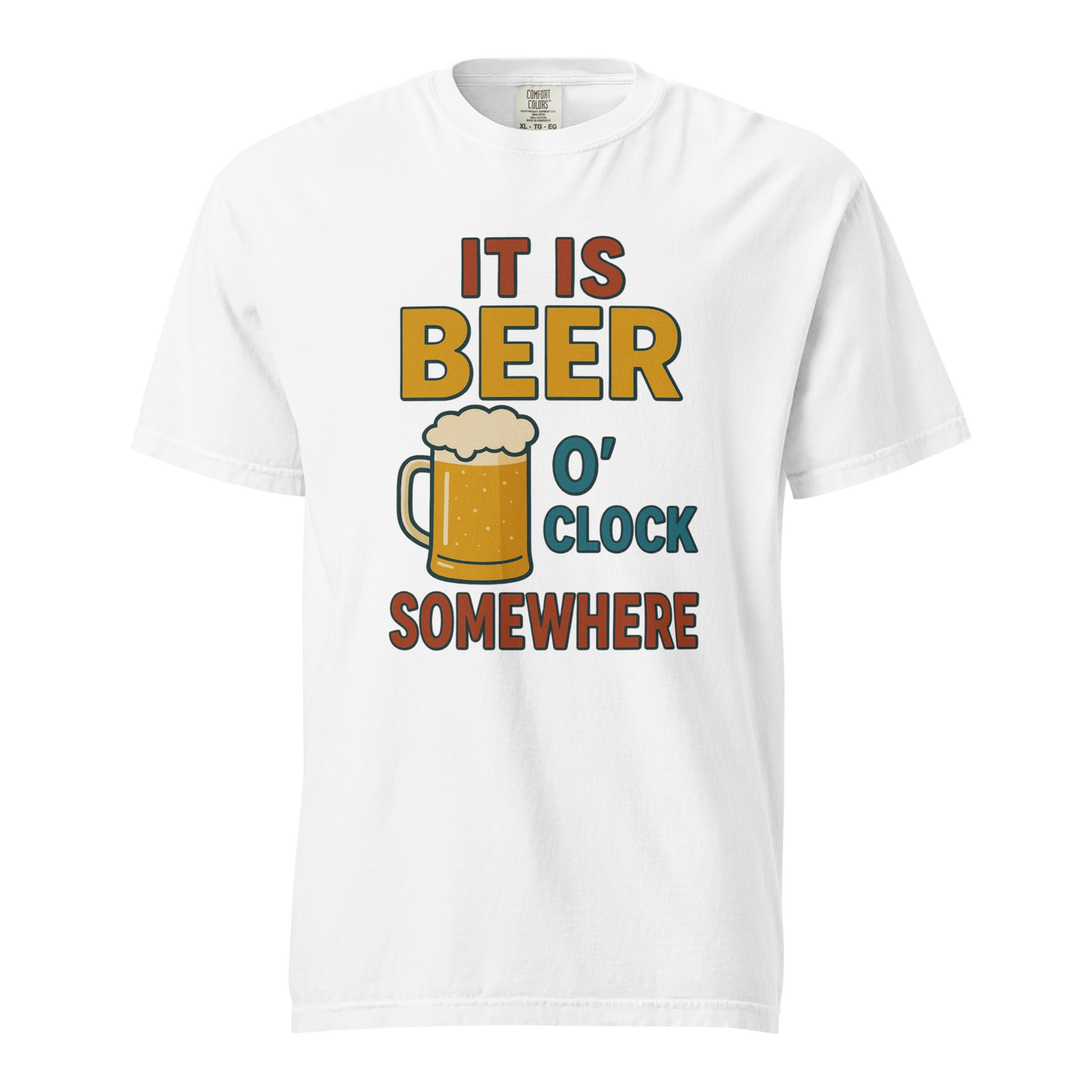It Is Beer O’Clock Somewhere T-Shirt – Funny Beer Lover Graphic