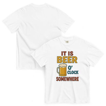It Is Beer O’Clock Somewhere T-Shirt – Funny Beer Lover Graphic