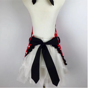 Black Lace Red White Dots Apron (2 variants)