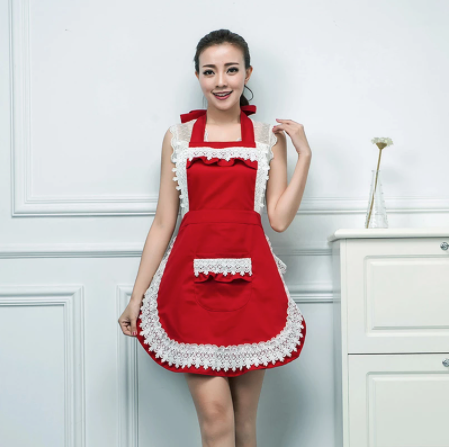 Retro Lace  Apron with Pocket (7 variants)