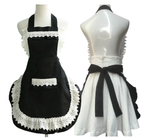Retro Lace  Apron with Pocket (7 variants)