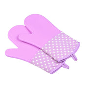 Silicone Mitts with Polka Dots