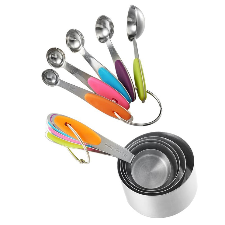 Stainless Steel Measuring Cups and Spoons