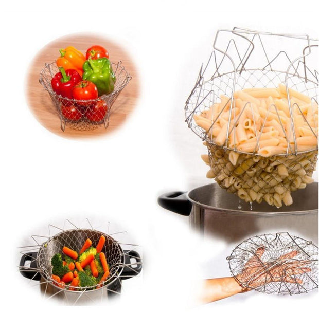 Foldable Steam Rinse Strainer