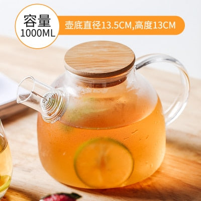 Transparent Borosilicate Glass Teapot