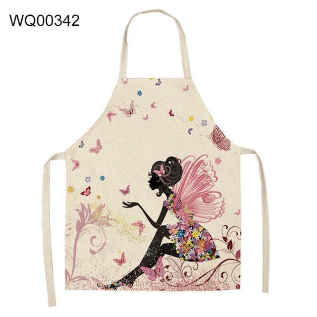 Cat Print Apron Cotton Linen (24 variants)