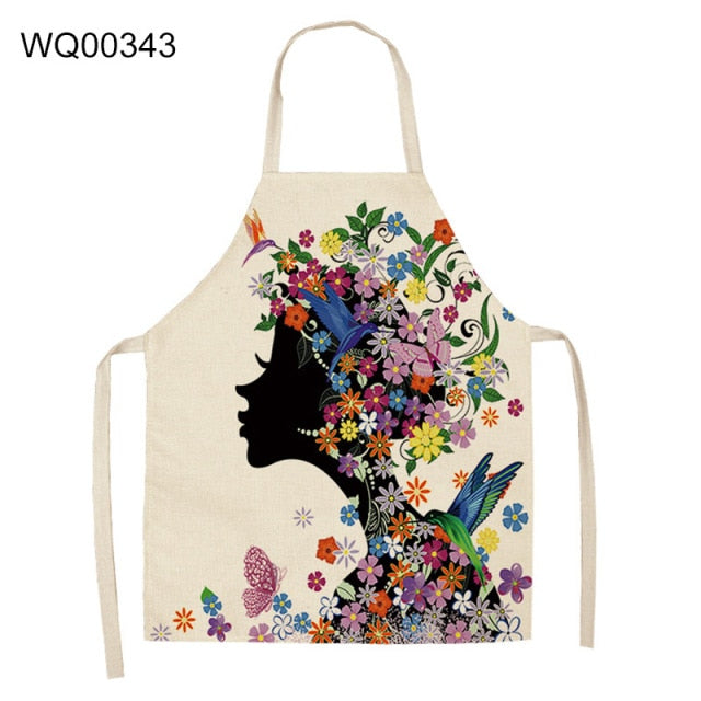 Cat Print Apron Cotton Linen (24 variants)