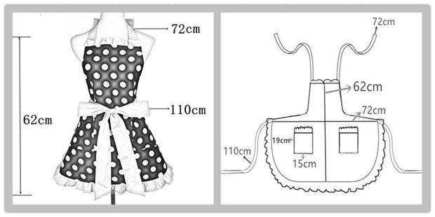 Waterproof And Oil-proof Polka Dot Apron