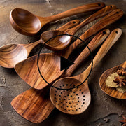 Natural Wood Tableware Spoon