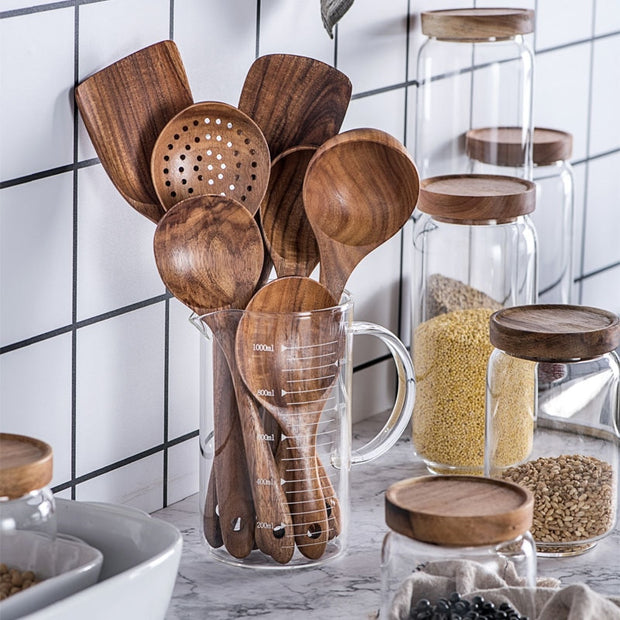 Natural Wood Tableware Spoon