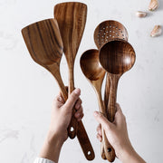 Natural Wood Tableware Spoon