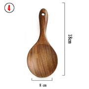 Natural Wood Tableware Spoon