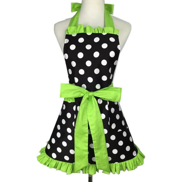 Waterproof And Oil-proof Polka Dot Apron