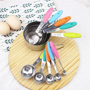 Stainless Steel Measuring Cups and Spoons