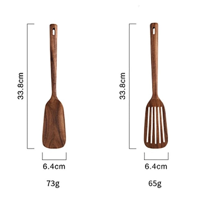 Natural Wood Tableware Spoon