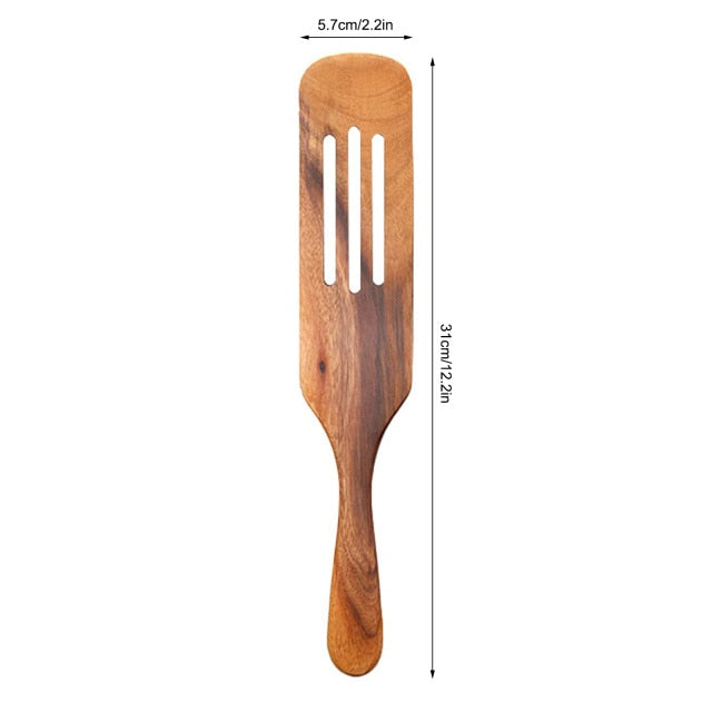 Natural Wood Tableware Spoon