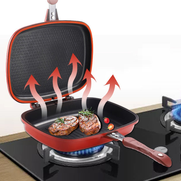Double Side Grill Fry Pan
