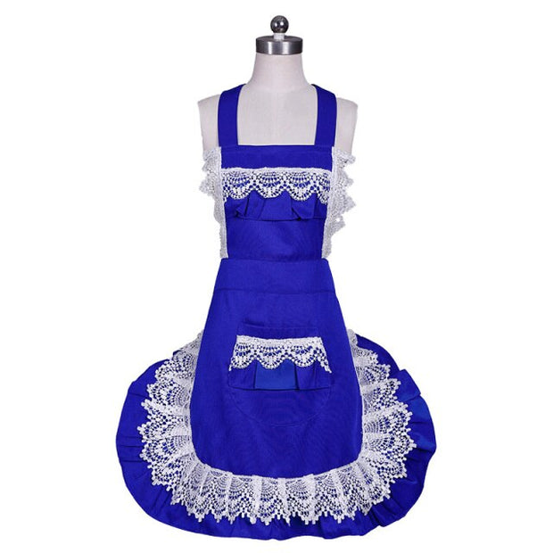 Retro Lace  Apron with Pocket (7 variants)