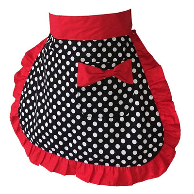 Polka Dot Print Waist Apron (8 variants)
